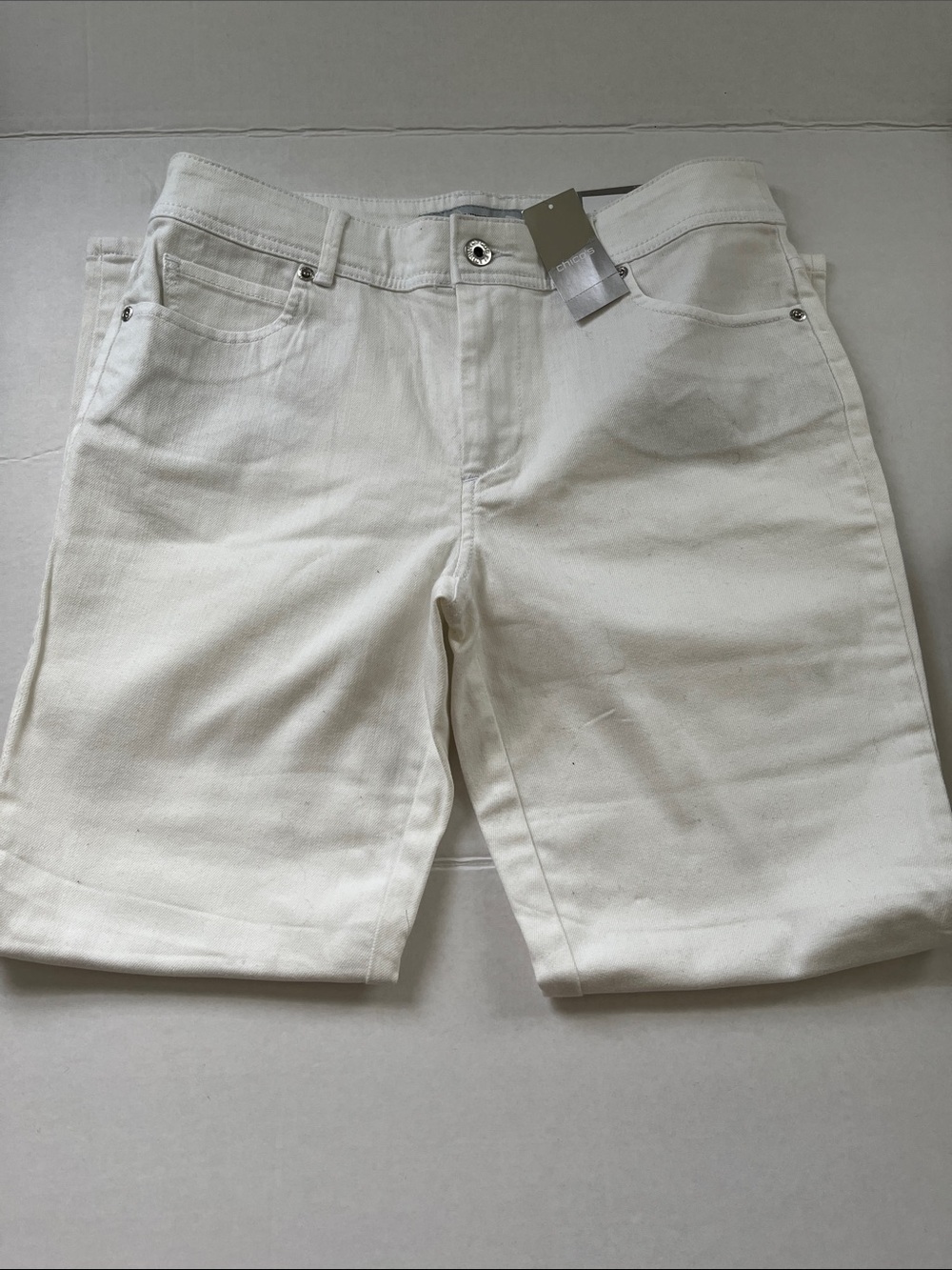Chico's Men's White Jean Shorts